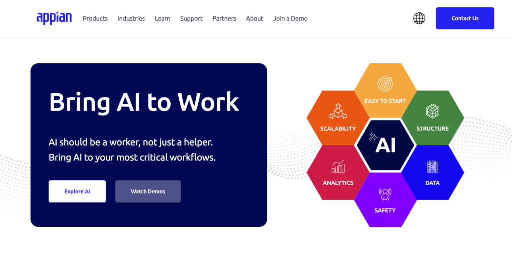 Appian low code no code development platform