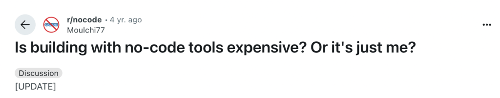 Myth questioning the pricing of low code no code platforms