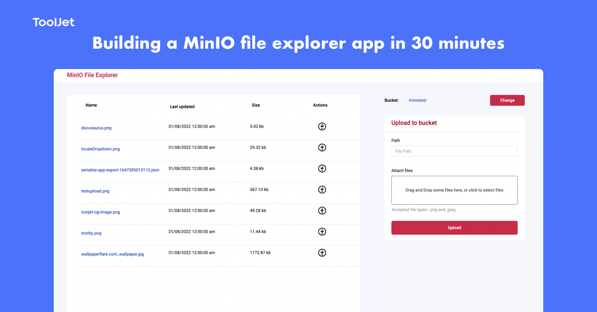 Basic In App File Explorer Building a MinIO File Explorer App in 30 minutes