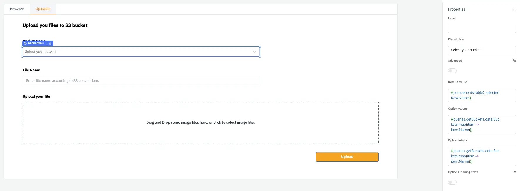 Upload your files to s3 bucket - aws s3 browser
