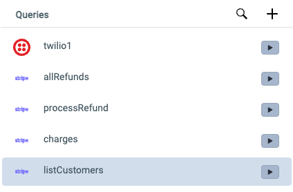 showing the queries result of refund