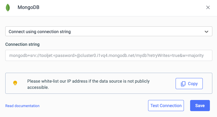 Mongodb - Connection String