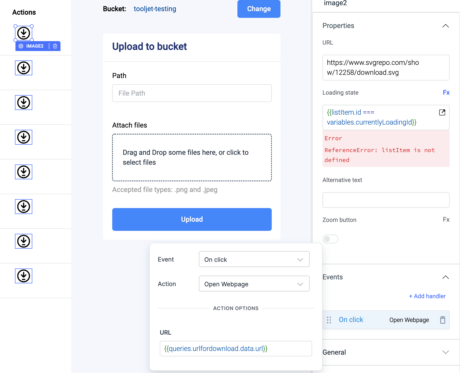 GSC file explorer - Set the field value