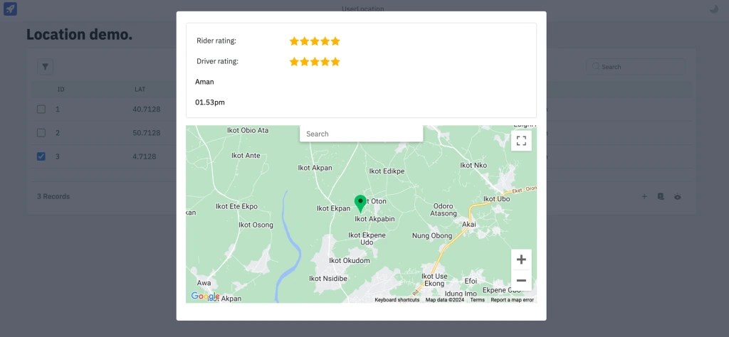 demo application