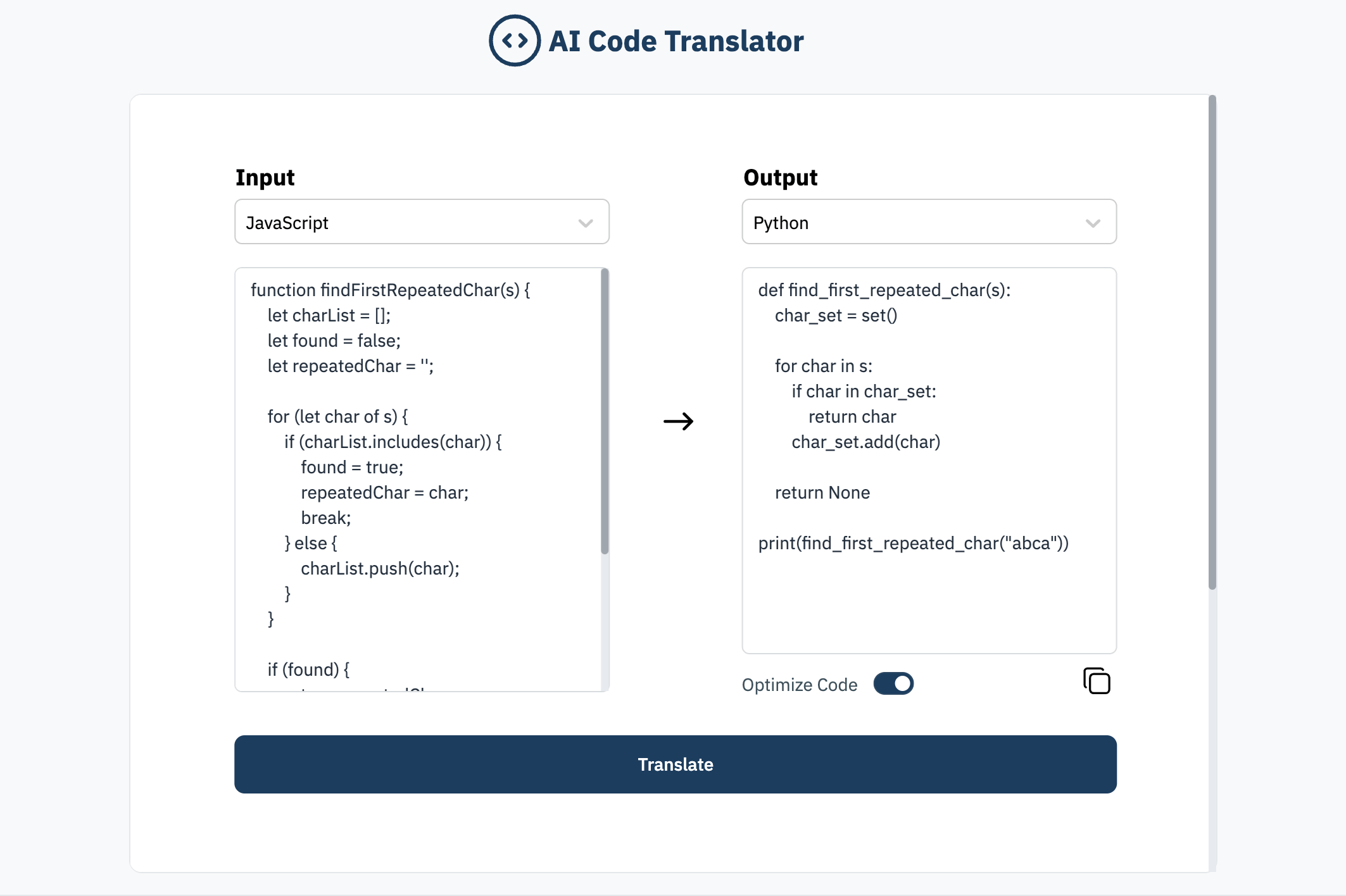 AI Code Translator: Build, Optimize, and Convert Code Using ToolJet and ...