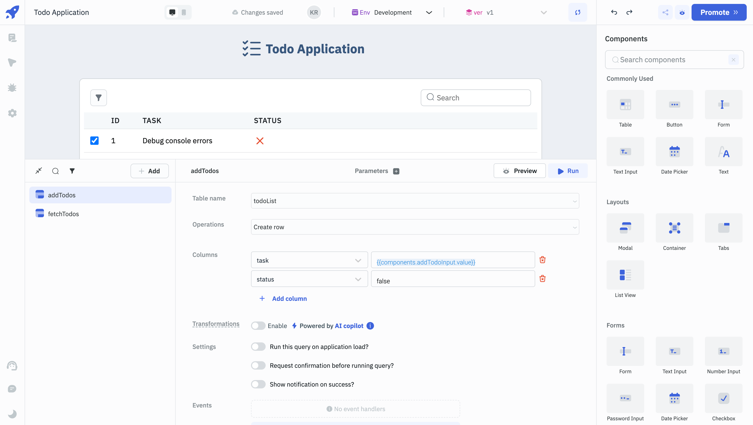 Creating addTodo Query - Todo Application