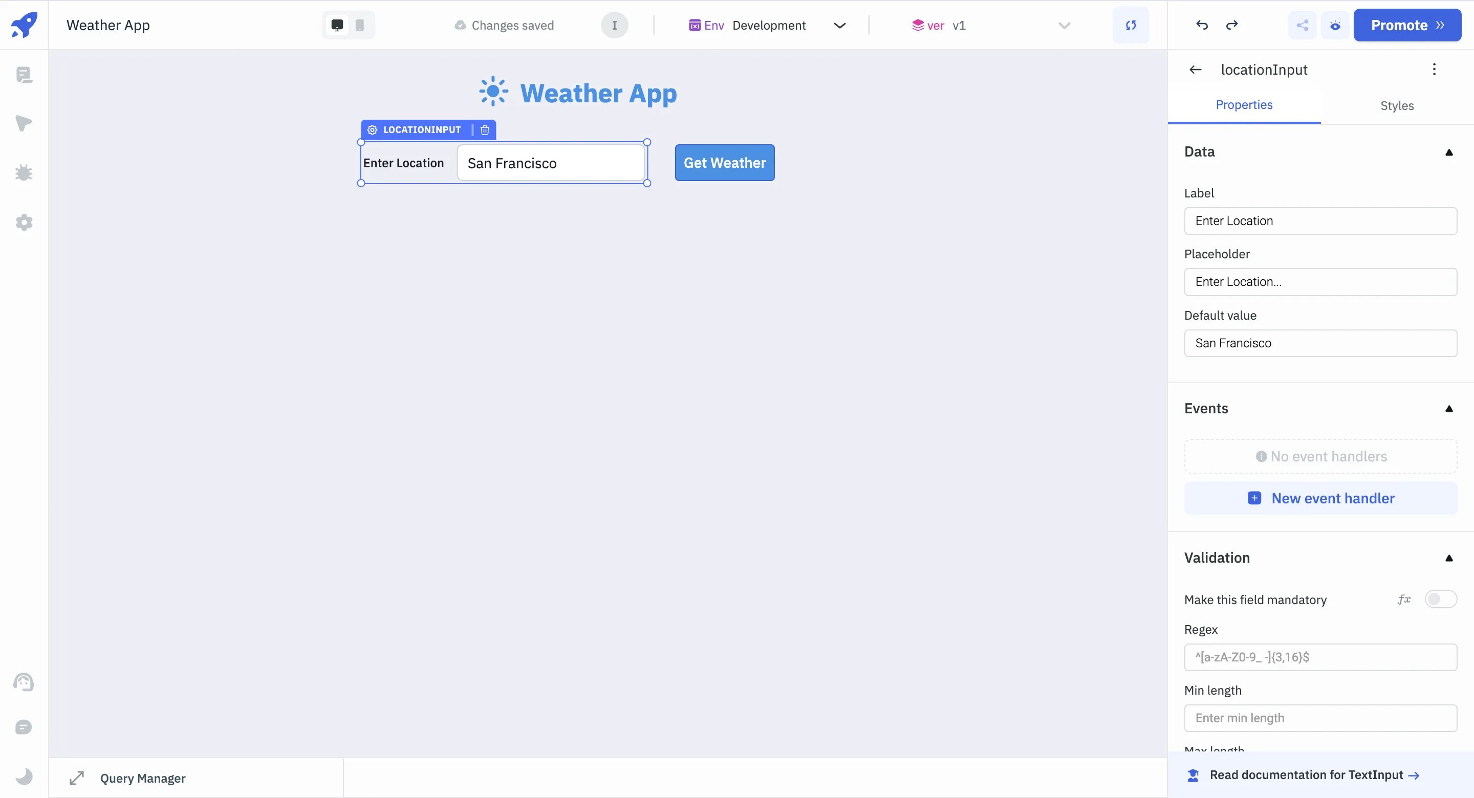 OpenWeatherMap API - Location Input.