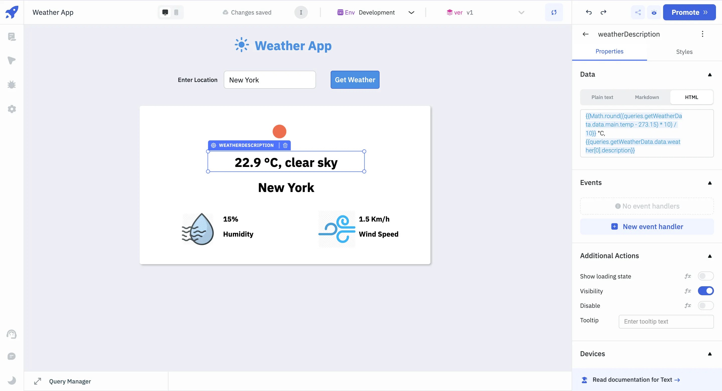 OpenWeatherMap API - weather Image component