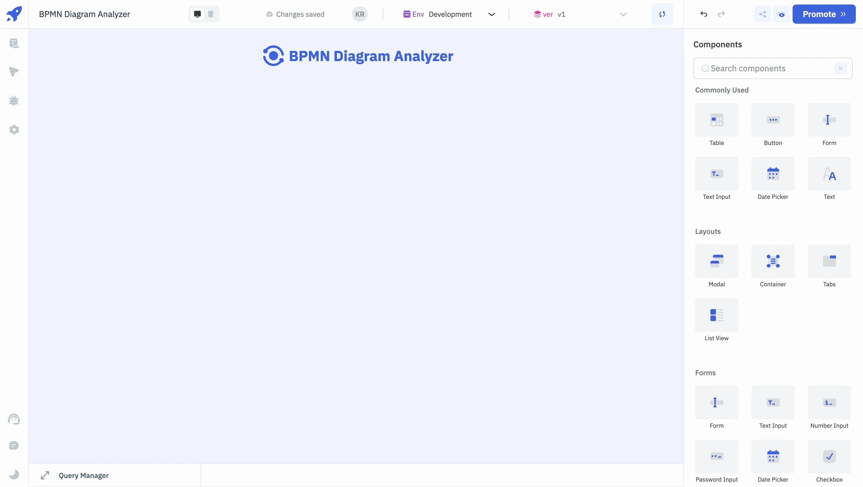 Header Design of the BPMN Analyzer - BPMN Diagram