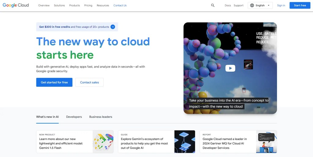 google-cloud-platform-homepage - enterprise applications