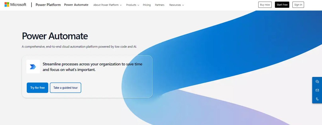 microsoft-power-automate-homepage