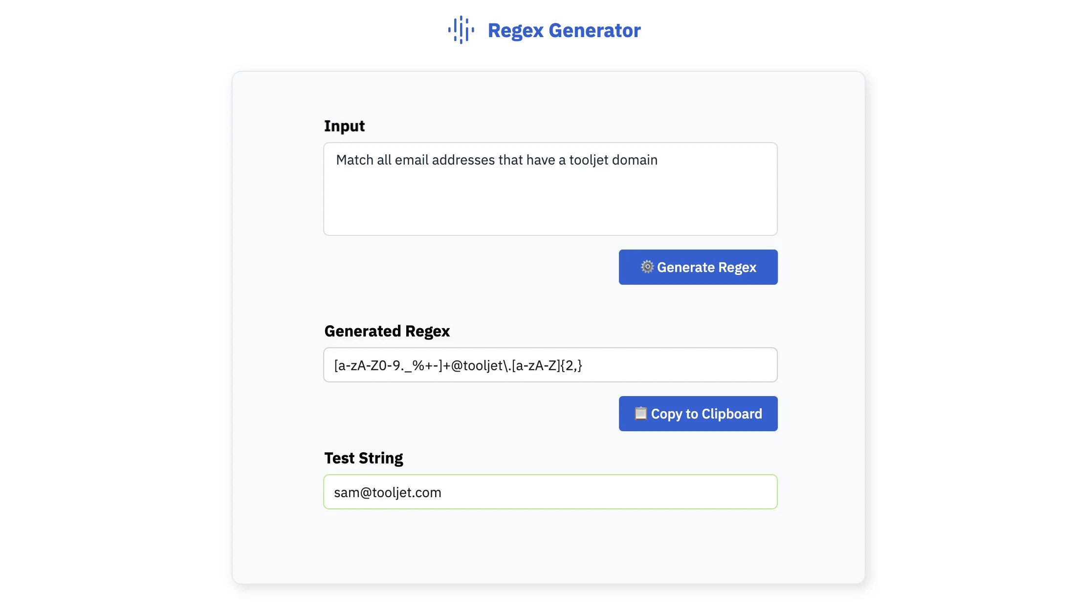 regex generator overview