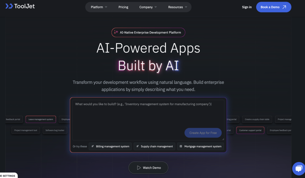 Open-source, no-code, low code integration platform for building internal tools-ToolJet