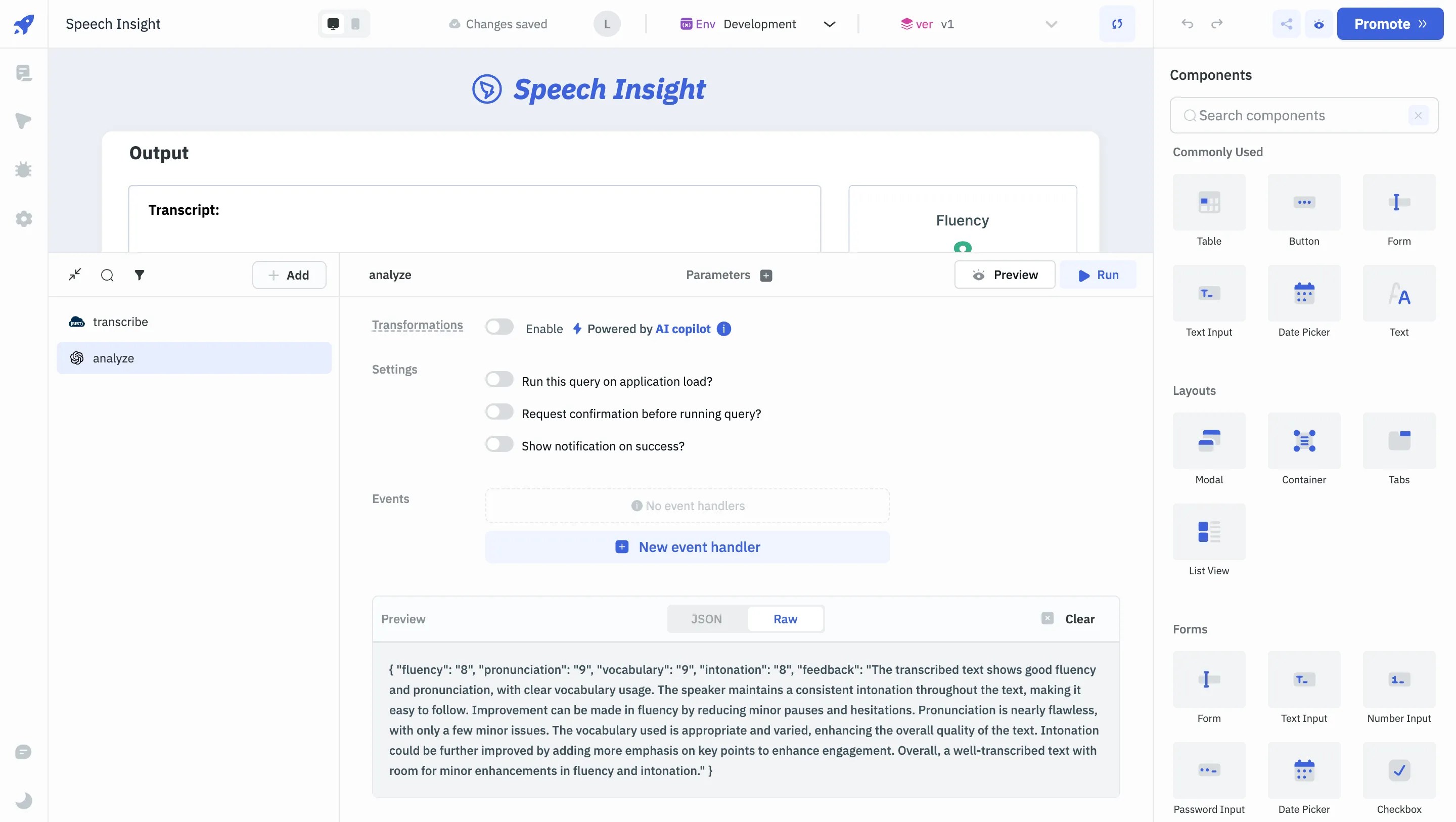 detailed analysis of the audio transcription - open ai - Audio Transcriber and Analyzer