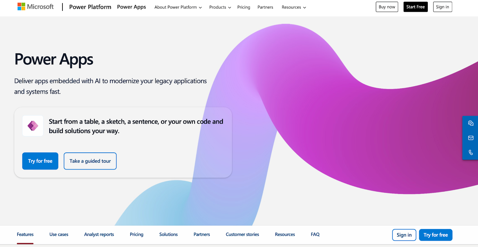 Microsoft Power Apps - internal tool builders