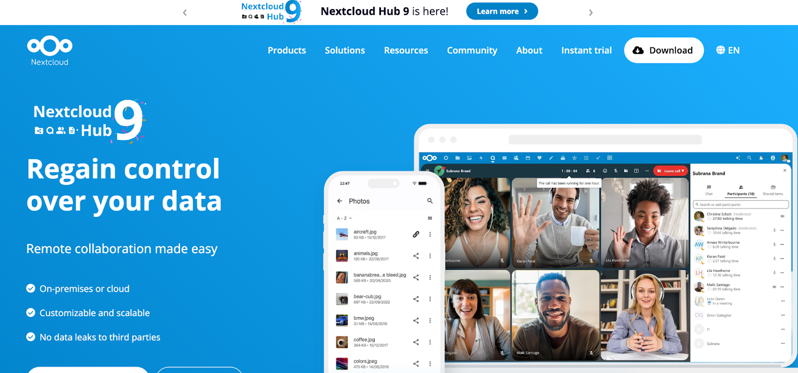 NextCloud: Self-Hosted File Storage with Encryption - open source business applications