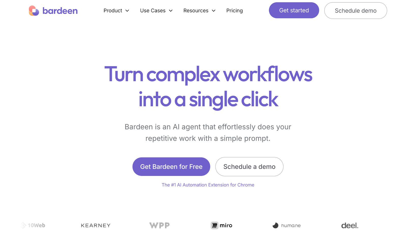 Bardeen  - workflow automation