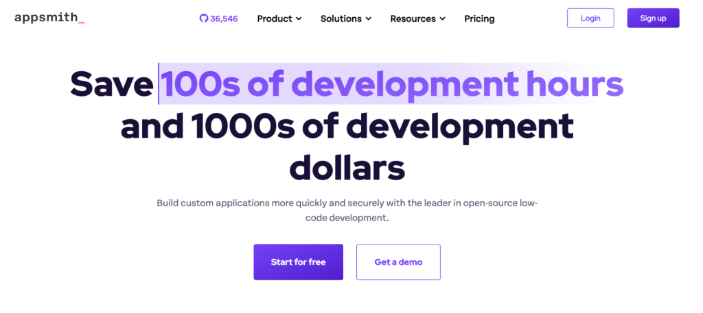 open-source low-code process automation-appsmith