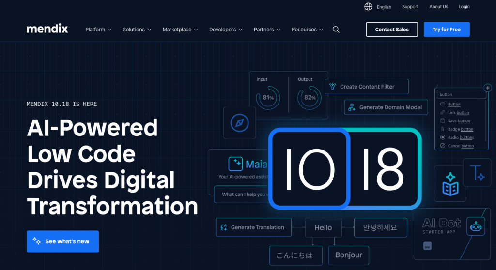 AI-powered low code workflow automation tool-mendix