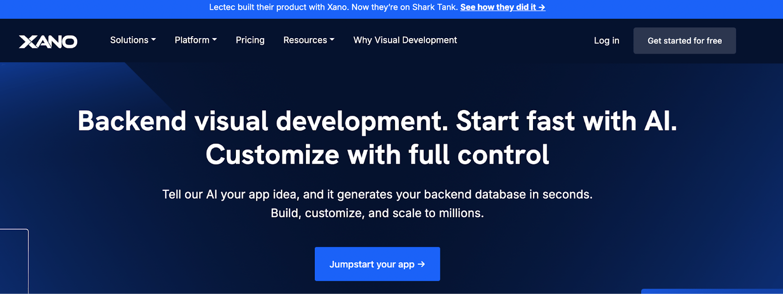 Xano: No-code internal tool builder that integrate seamlessly via APIs. 