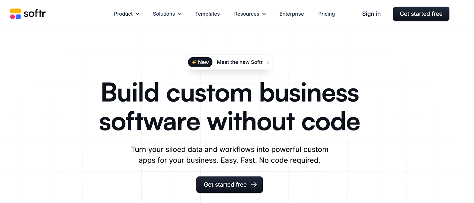 Softr: No code app builder that help businesses build web applications, client portals, and internal tools 