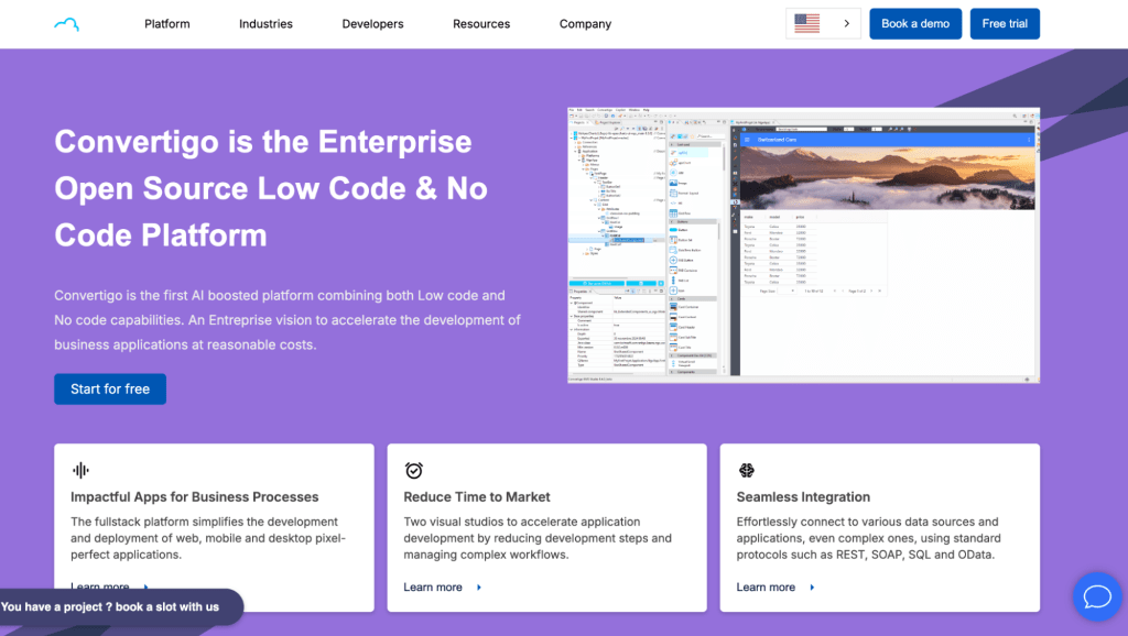 Best enterprise-focused low-code platform that supports multi-device applications for web, Android, and iOS-Convertigo