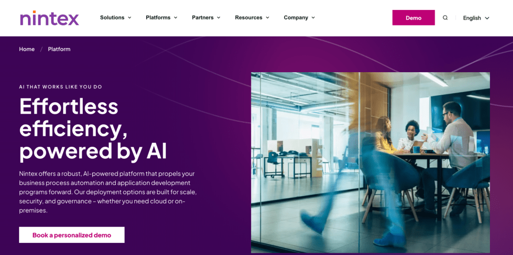 Low-code workflow automation and robotic process automation (RPA) tailored for government agencies-Nintex
