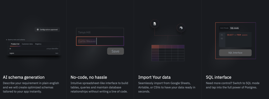ToolJet's no-code integrated database for federal agencies