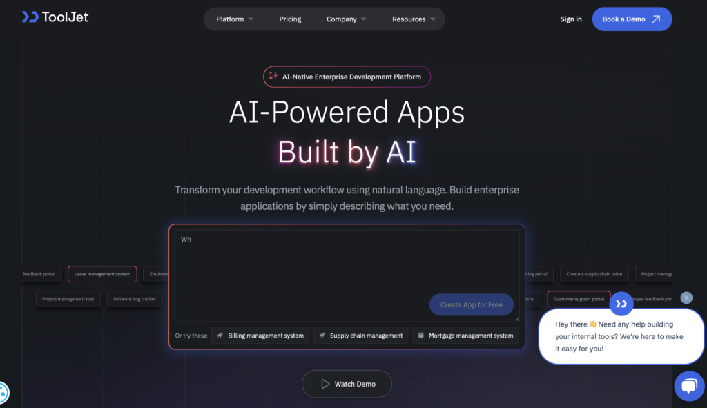 Low-code/no-code platform designed to build custom internal tools-ToolJet