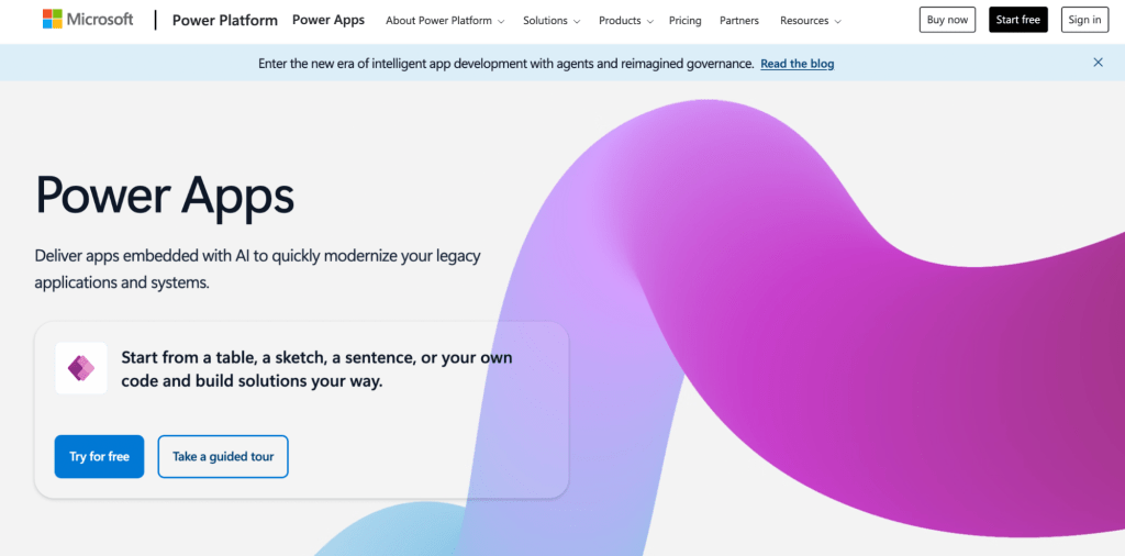 Best low-code citizen app development platform designed to help organizations build and run modern applications efficiently-Microsoft power apps
