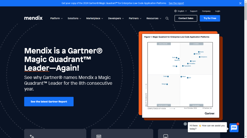 Best low-code tool for complex enterprise environments with its scalability and support for legacy modernization-Mendix
