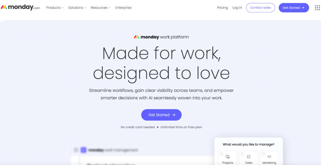 Monday.com-The best Zoho one alternative with visual project and workflow management tool