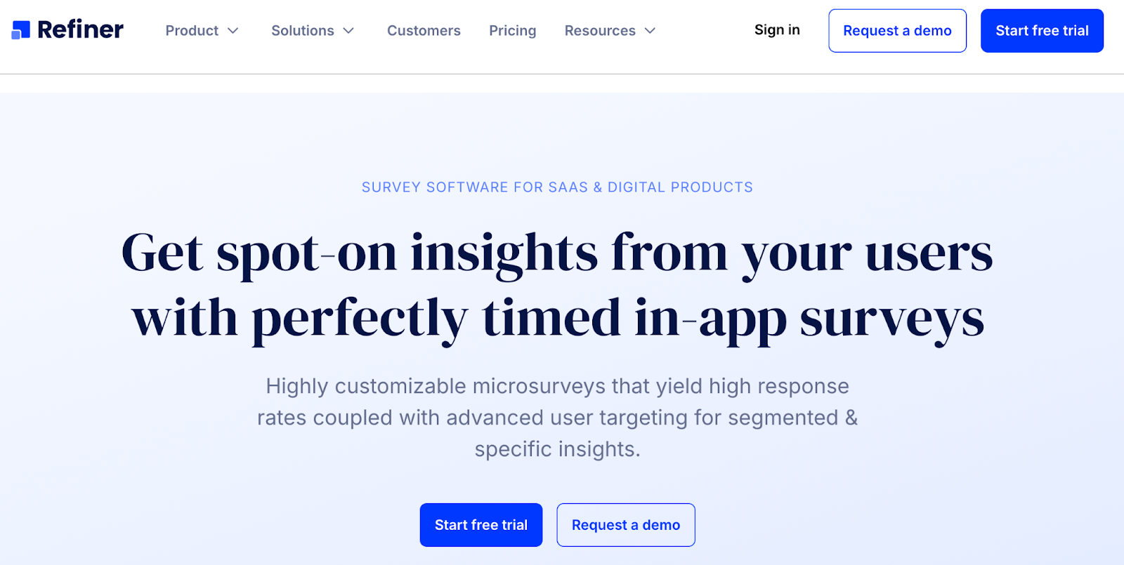 Customer feedback tools
