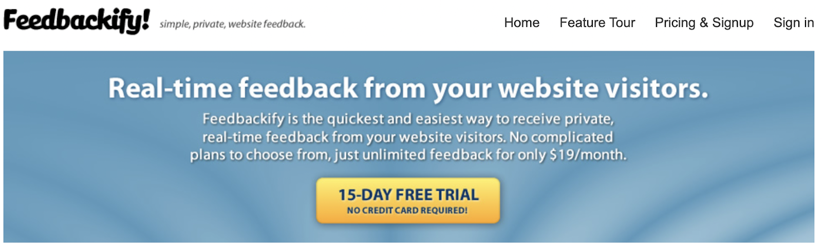 Customer feedback tools
