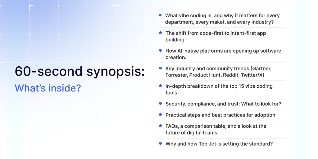 60-second summary to vibe coding for this blog