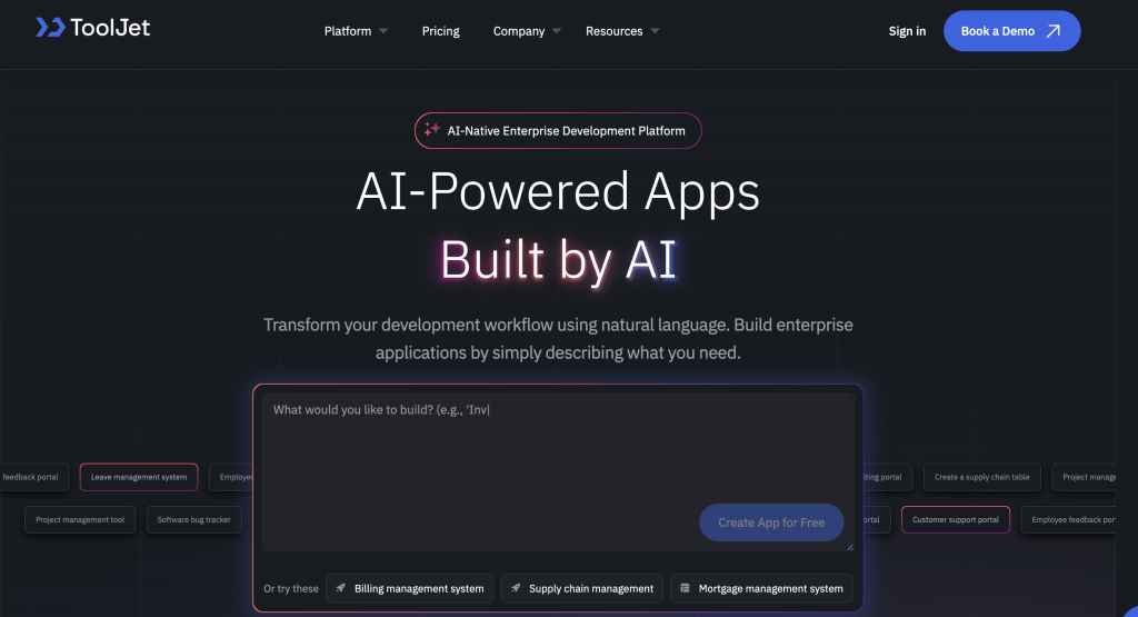 ToolJet: Marketing tools for small business