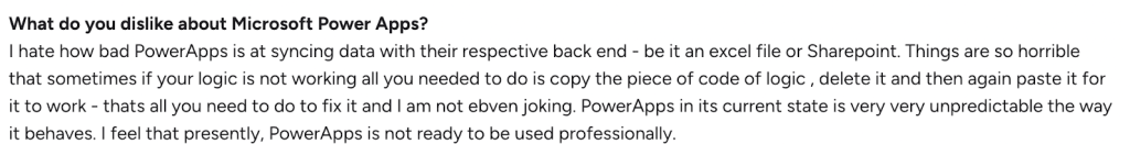 alternative to power apps- reddit