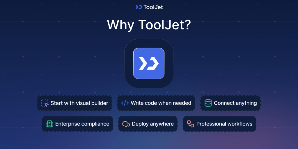 Why ToolJet is Enterprise Favourite for low-code internal tools.