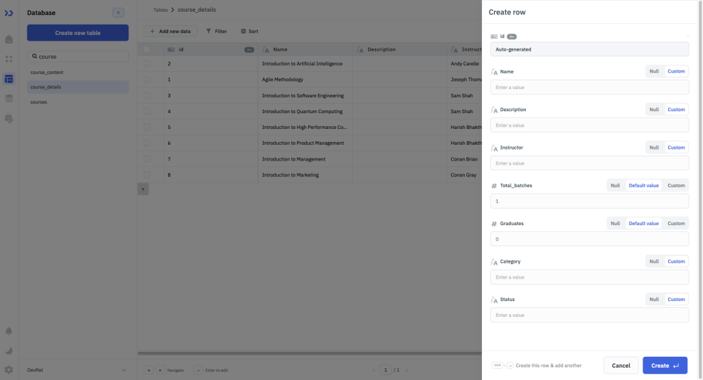 How to Build a Learning Management Dashboard Using ToolJet