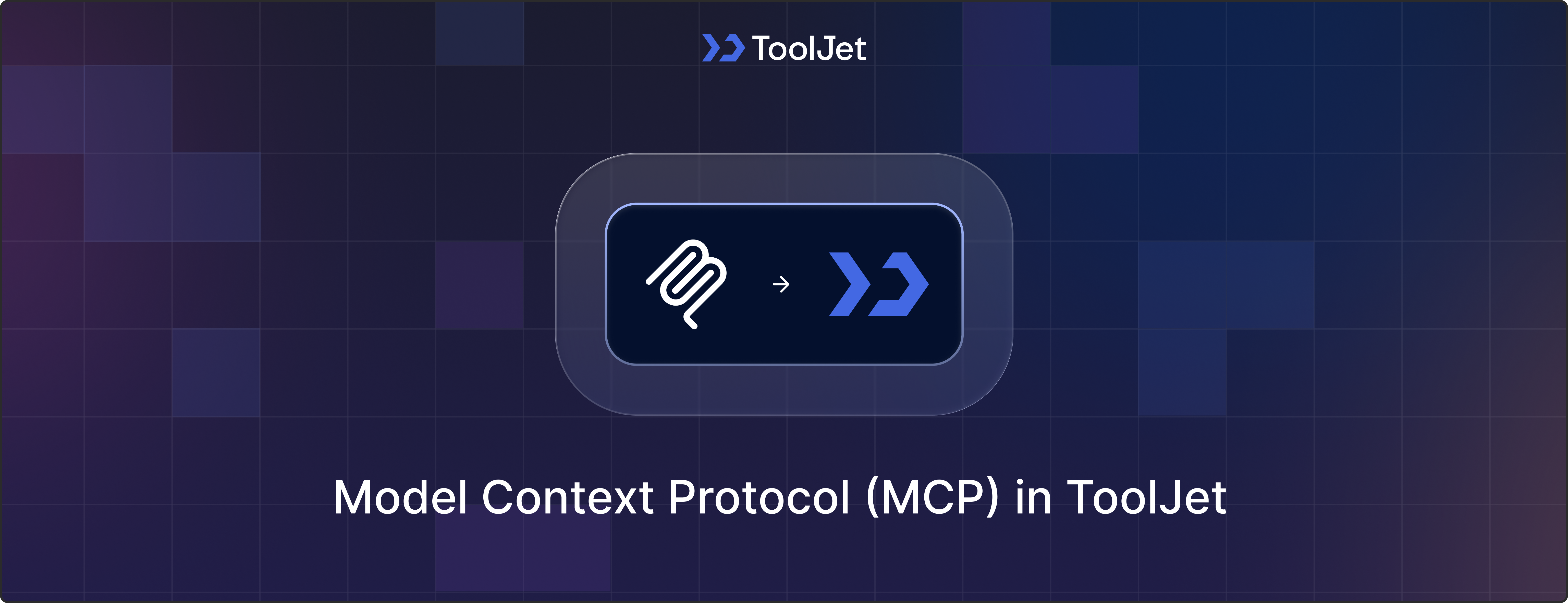 ToolJet MCP architecture connecting AI agents to ToolJet apps, APIs, datasources, and ToolJet DB